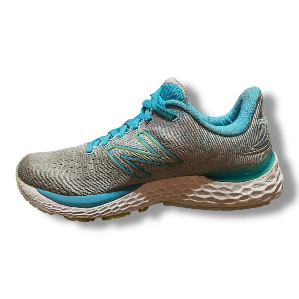 New Balance Fresh Foam Running Shoes Women’s Size 10 Gray Blue Athletic Sneakers